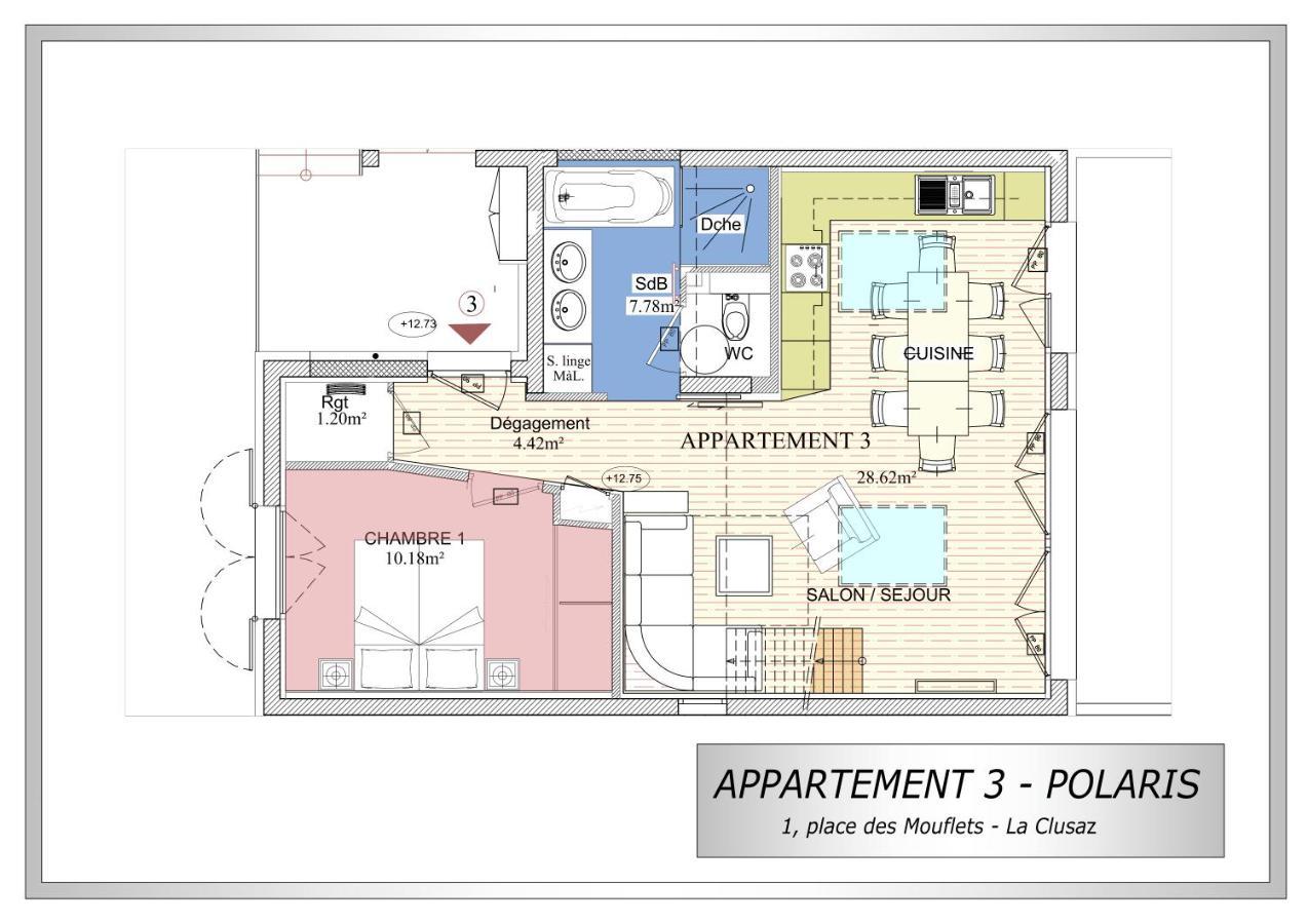 Polaris Bel Appartement Village Et Pistes La Clusaz Ngoại thất bức ảnh